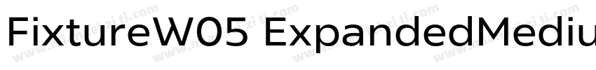 FixtureW05 ExpandedMedium Regular字体转换